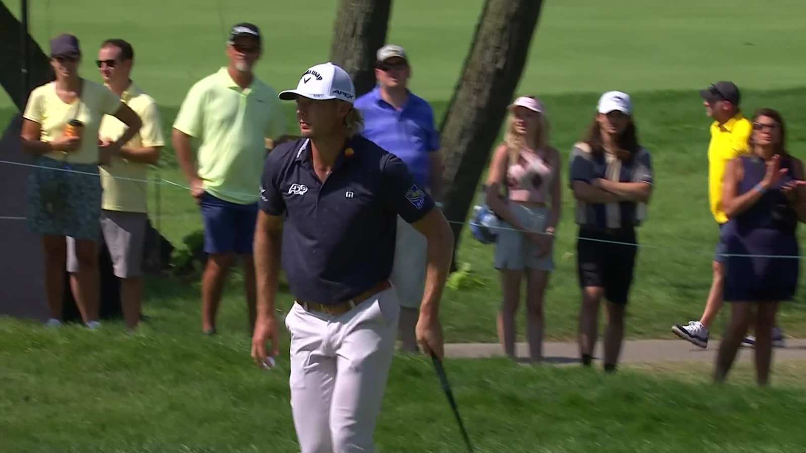 Sam Burns makes birdie on No. 12 at BMW Championship