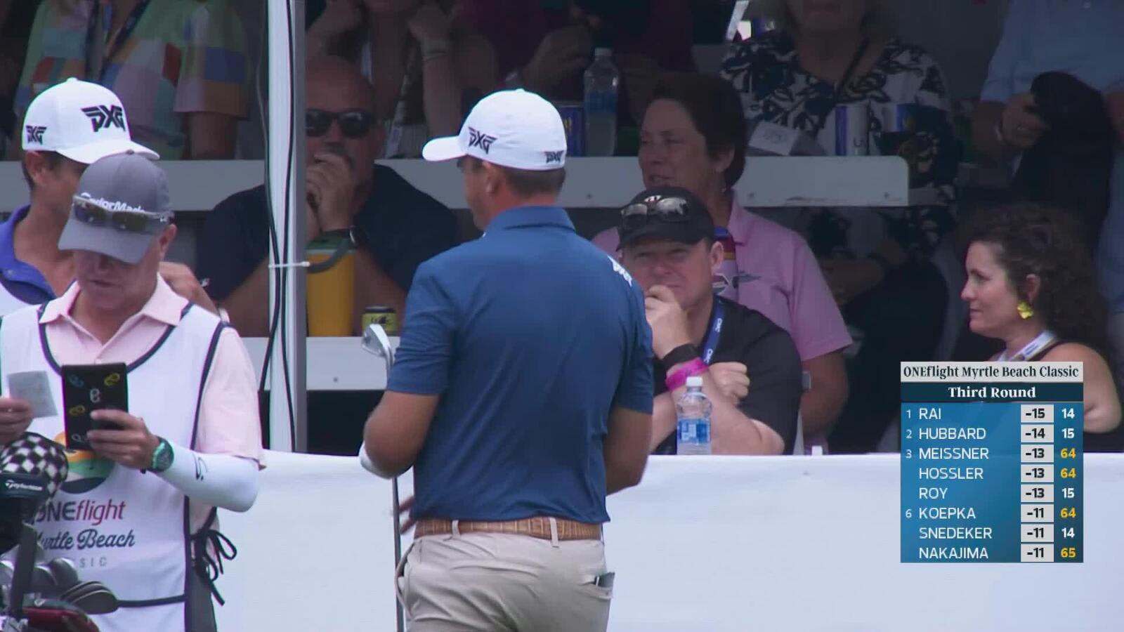 Christiaan Bezuidenhout hits tee shot to 4 feet, sets up birdie on No. 17 at ONEflight Myrtle
