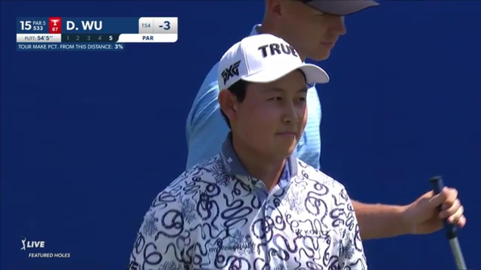 Dylan Wu buries 54-foot par putt at Wyndham