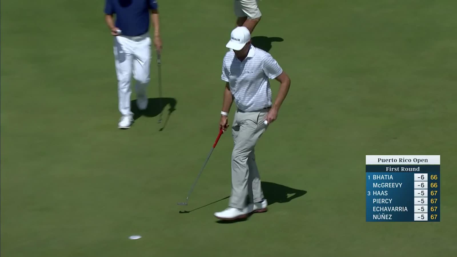 Nick Watney makes birdie on No. 16 at Puerto Rico