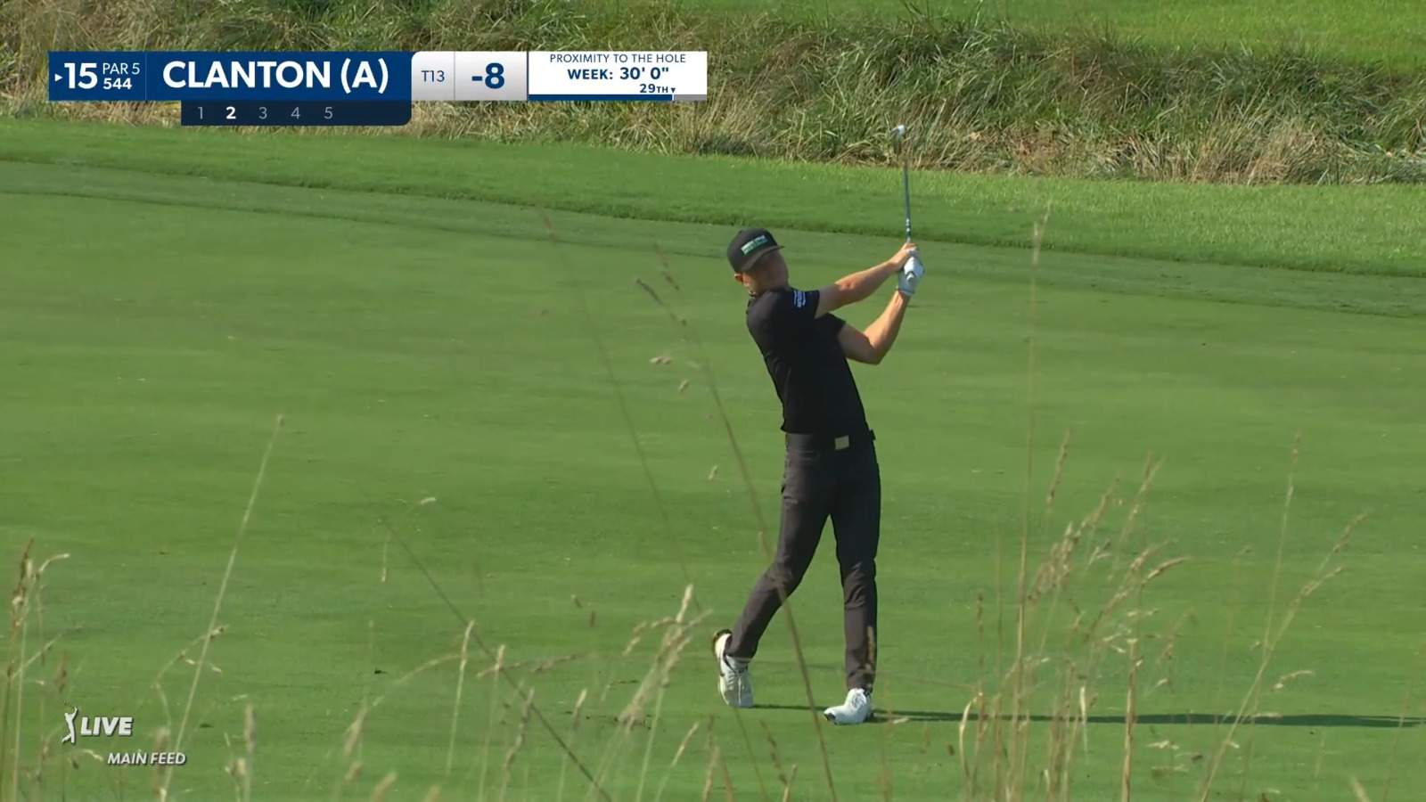 Luke Clanton's 237-yard approach leads to eagle at Wyndham