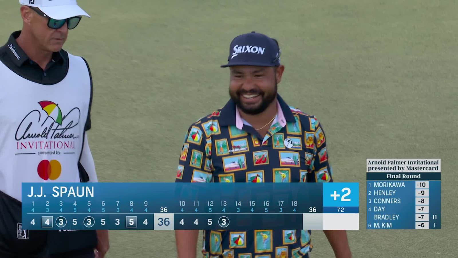 J.J. Spaun makes 12-foot birdie putt at Arnold Palmer Invitational