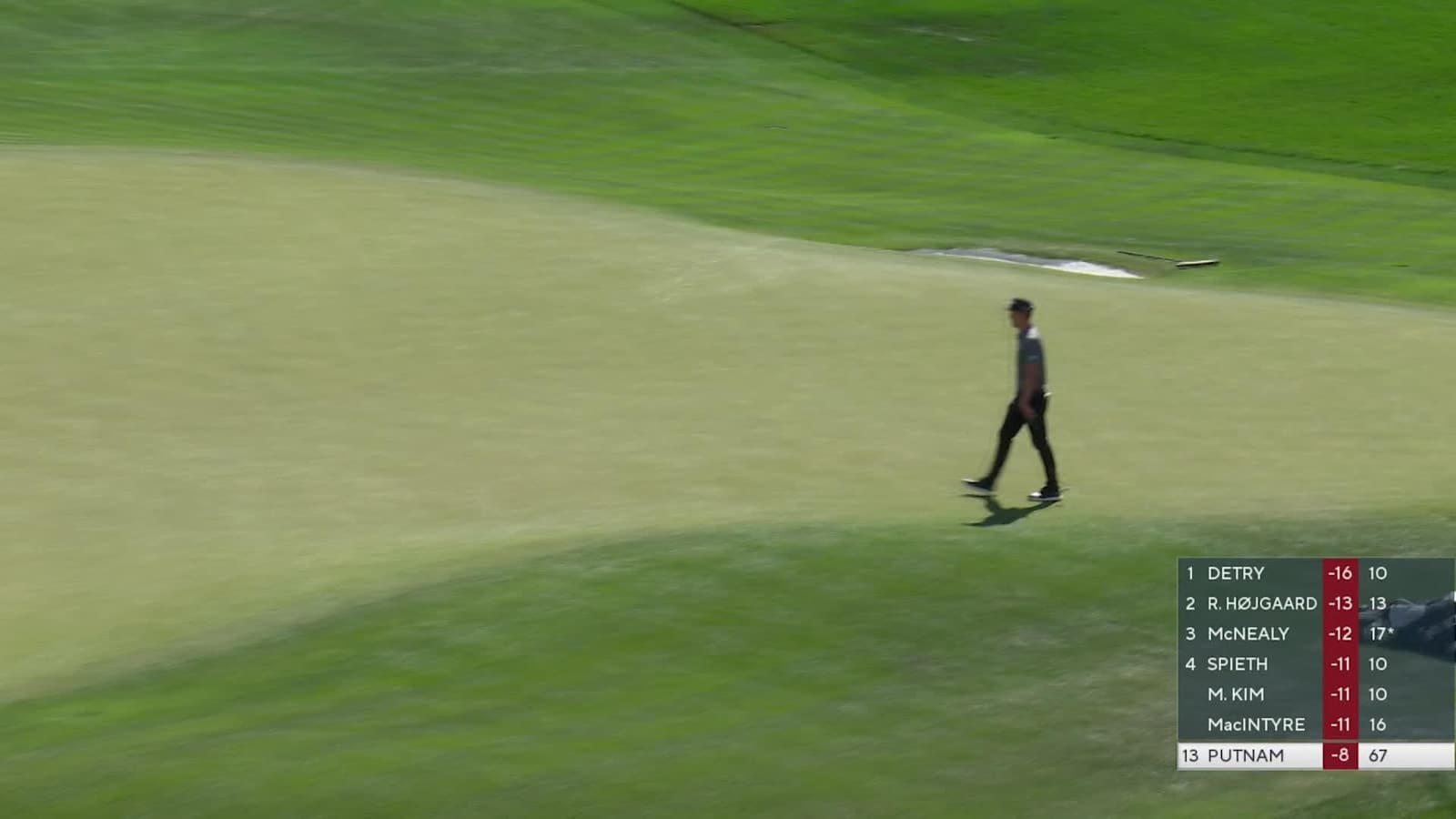 Andrew Putnam jars 63-footer for birdie at WM Phoenix Open