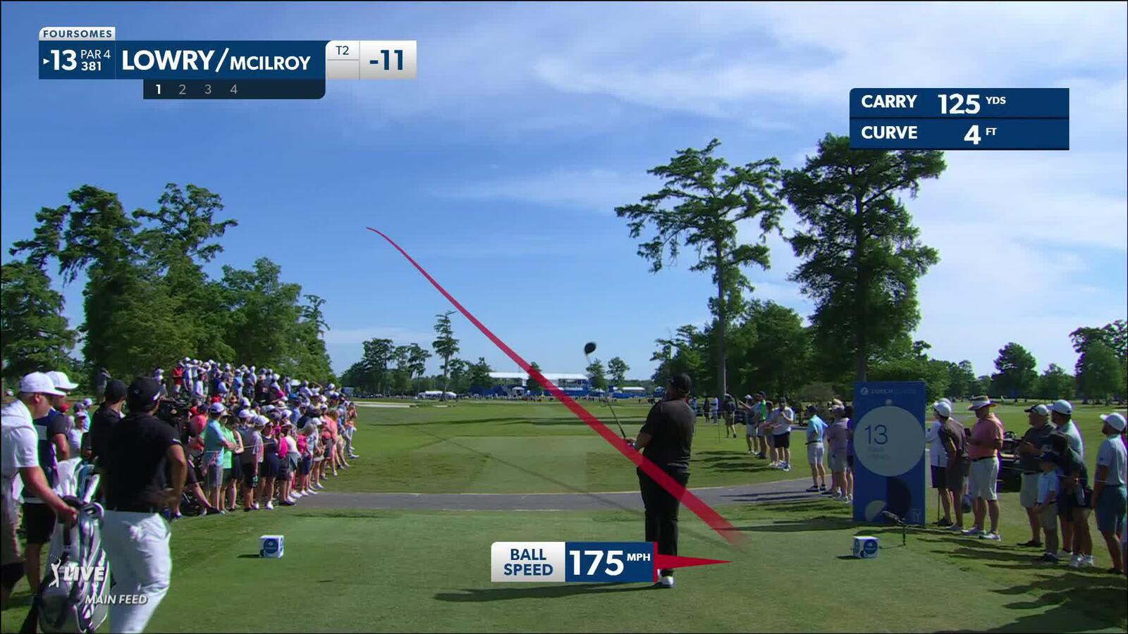 Shane Lowry nearly drives the green to set up birdie at Zurich Classic
