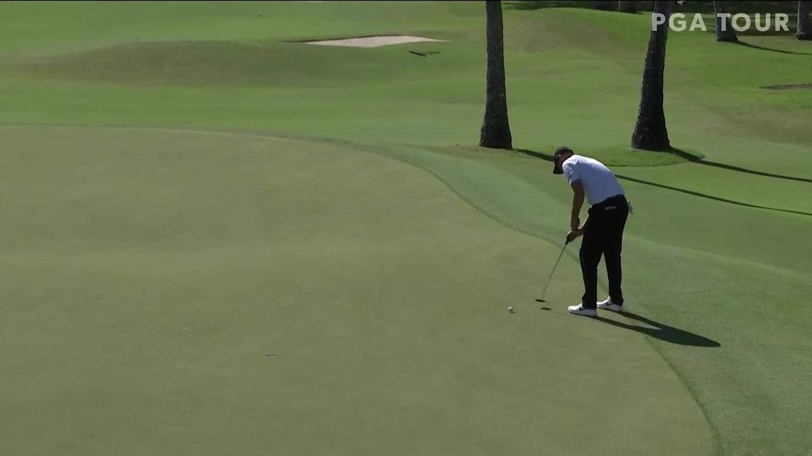 Brendan Steele makes birdie putt at Sony Open