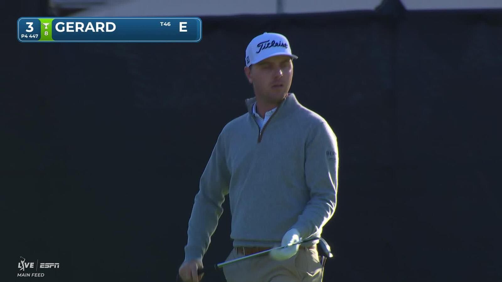 Ryan Gerard holes out 25-foot birdie putt on No. 3 at The Genesis