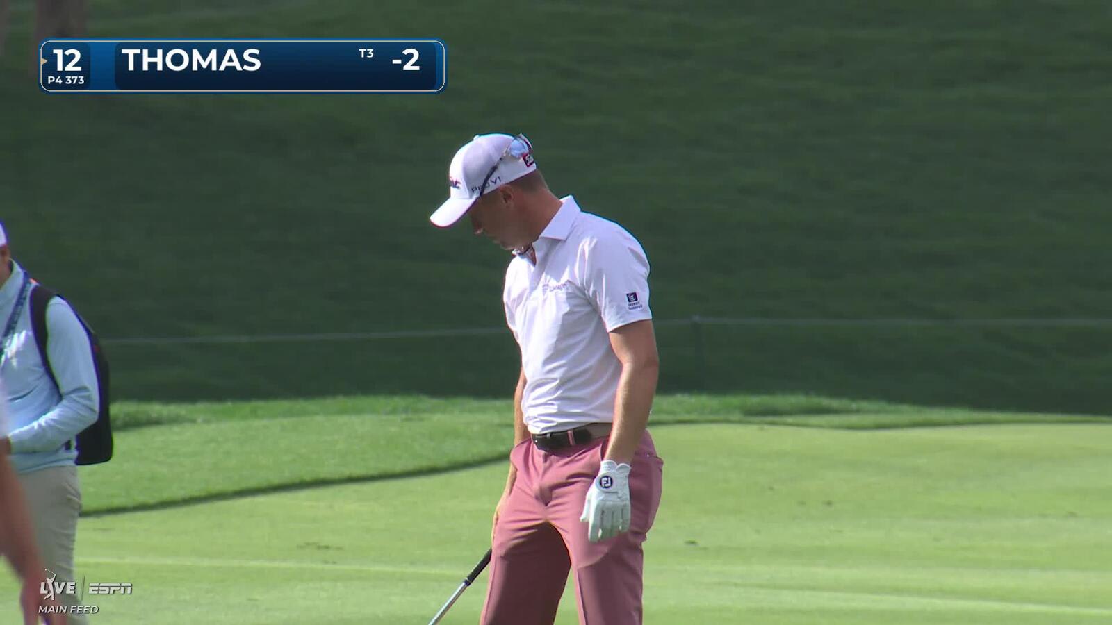 Justin Thomas hits 88-yard approach to 6 feet, sets up birdie on No. 12 at THE PLAYERS
