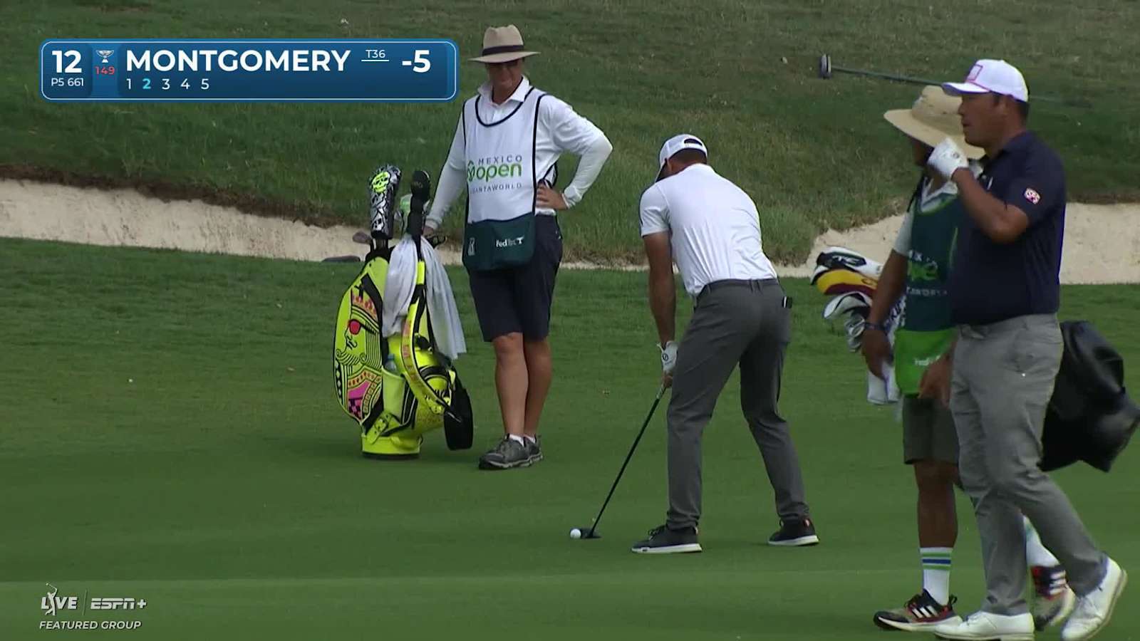 Taylor Montgomery skips it tight to set up birdie at Mexico Open
