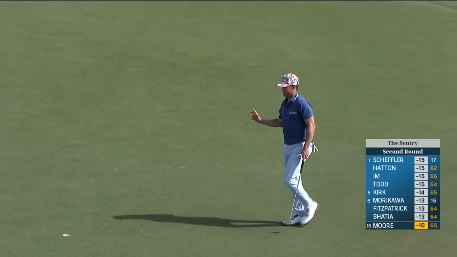 Taylor Moore makes 16-footer for eagle at Sentry