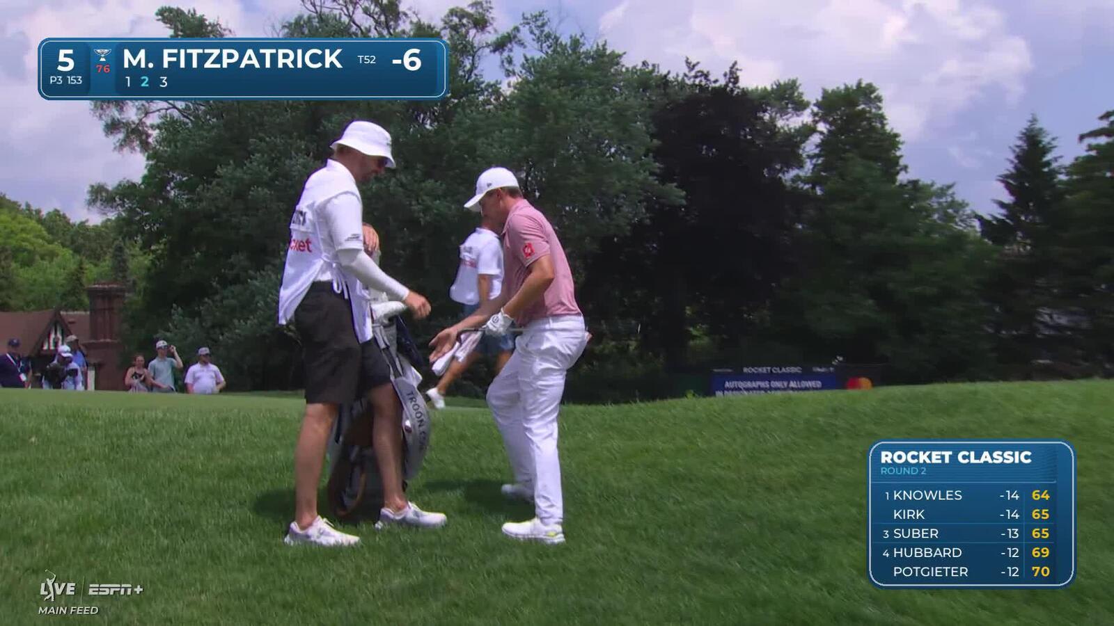 Matt Fitzpatrick makes birdie on No. 5 at Rocket Classic