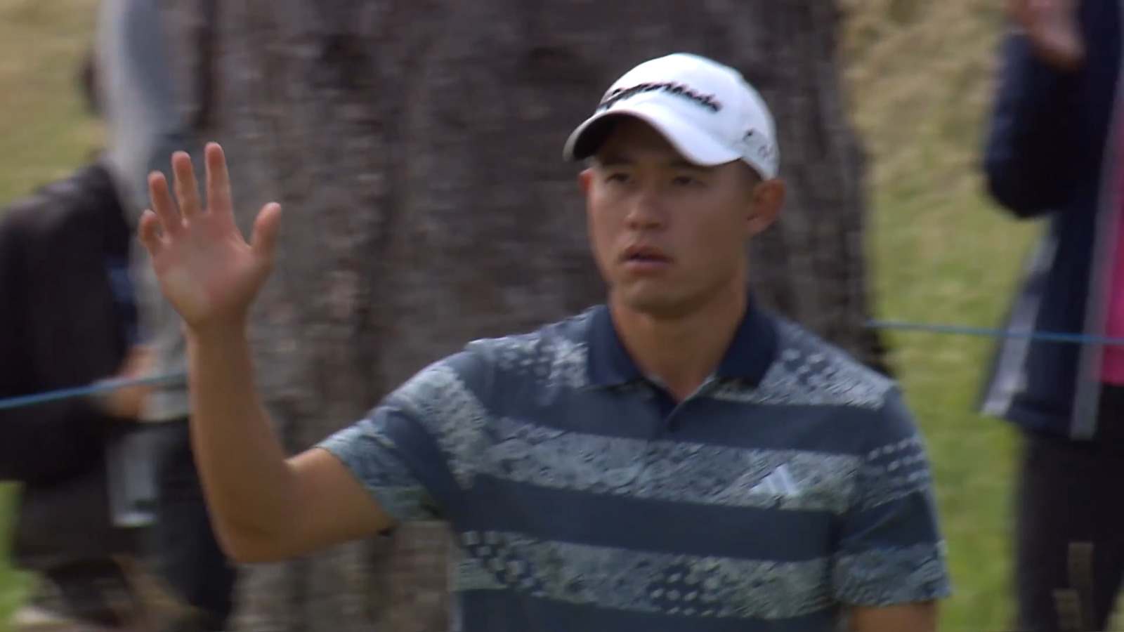 Collin Morikawa drains 45-footer from fringe at Genesis Scottish Open