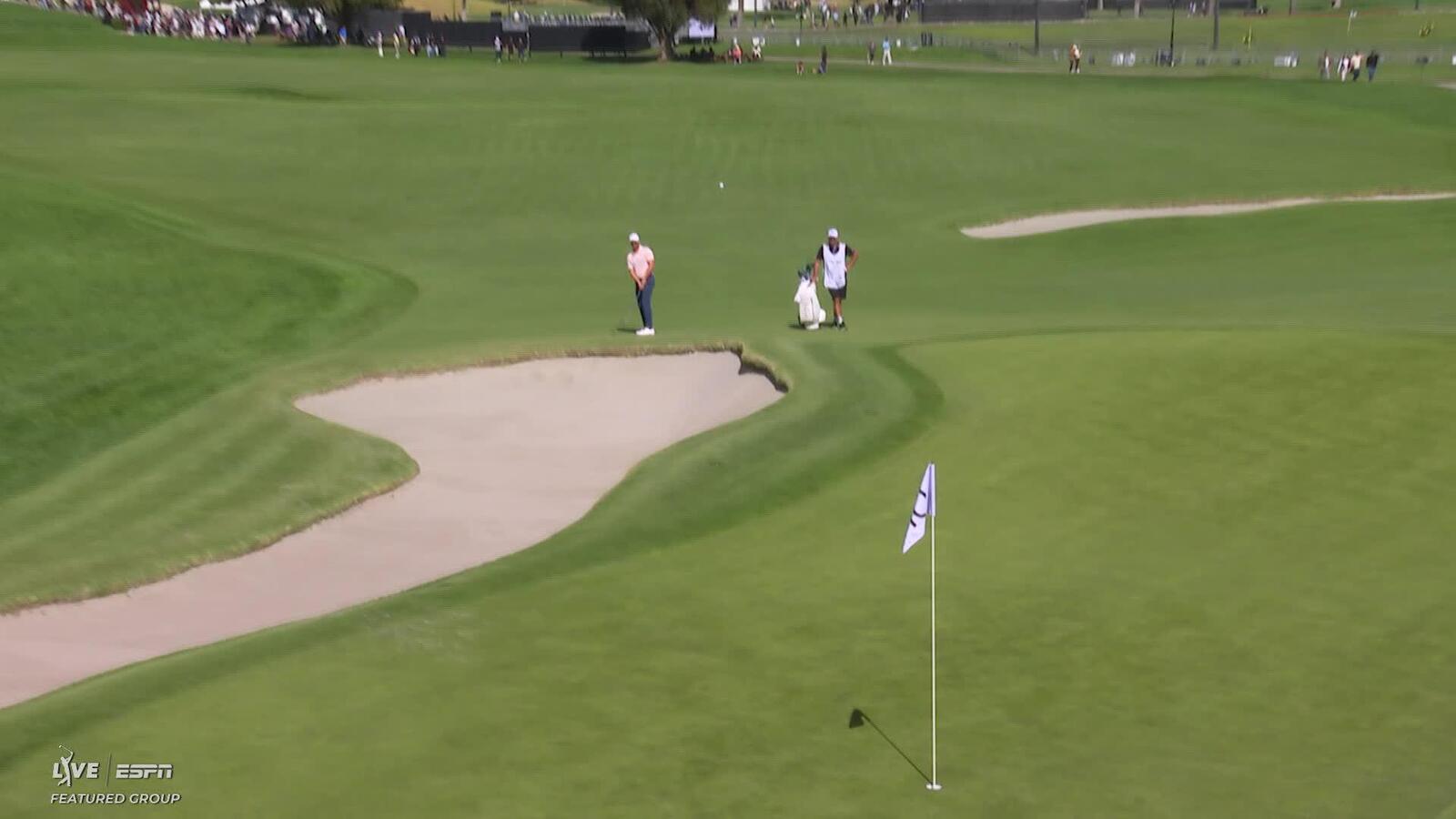 Wyndham Clark hits 96-yard approach to 3 feet, sets up birdie on No. 10 at The Genesis