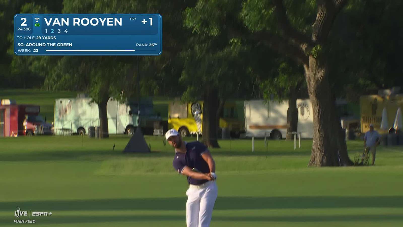 Erik van Rooyen makes birdie on No. 2 at Charles Schwab