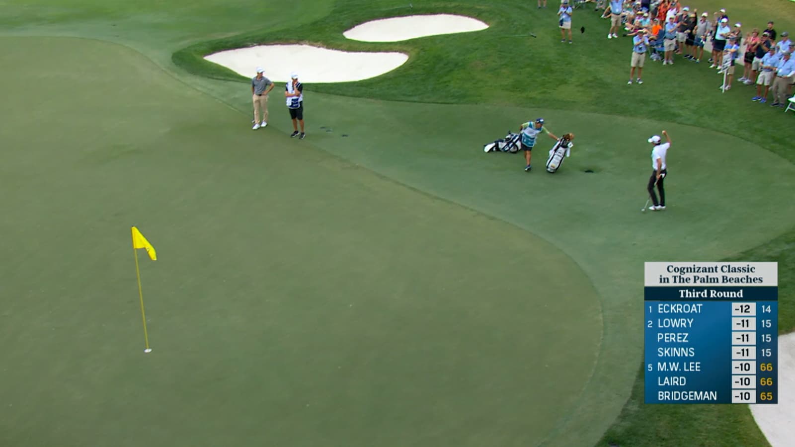 Nico Echavarria’s eagle from off the green is the Shot of the Day