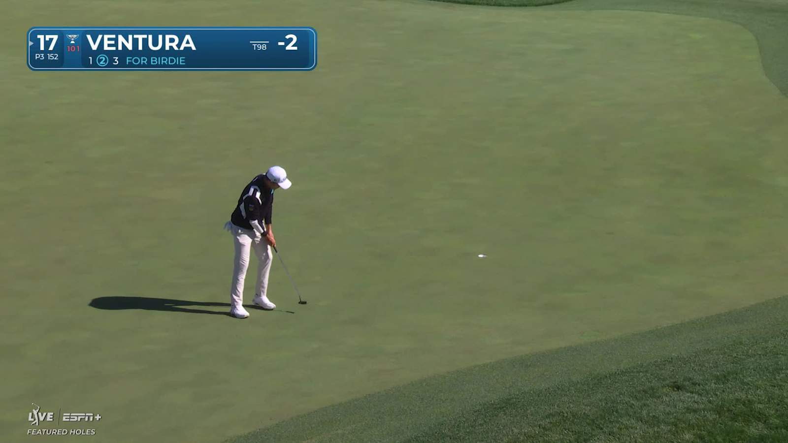 Kristoffer Ventura makes birdie on No. 17 at THE CJ CUP