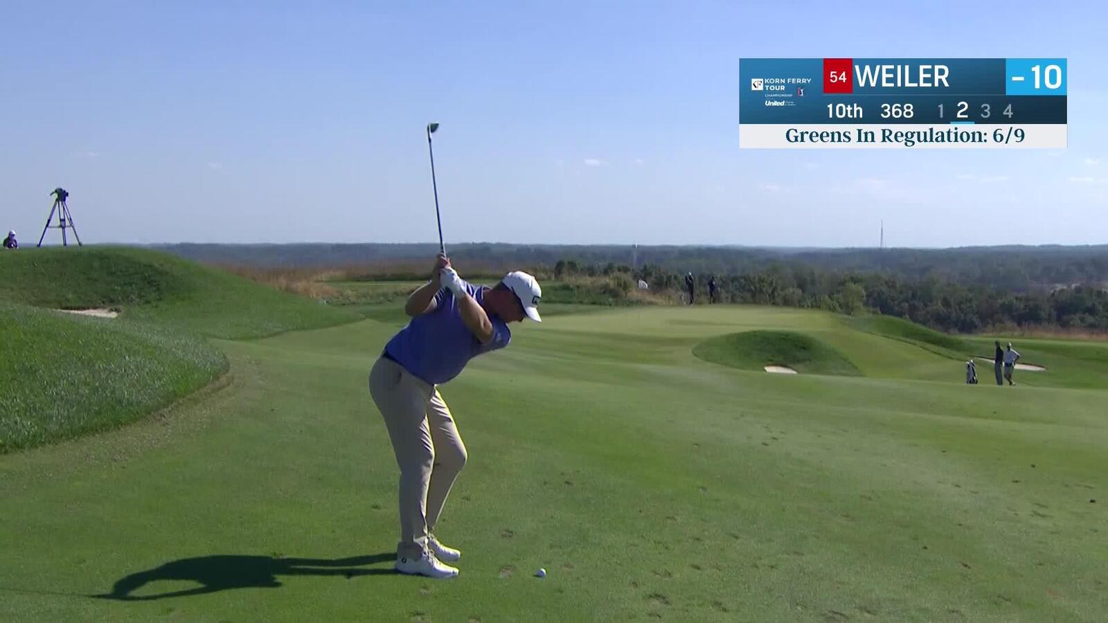 Joe Weiler makes birdie on No. 10 at Korn Ferry Tour Champ