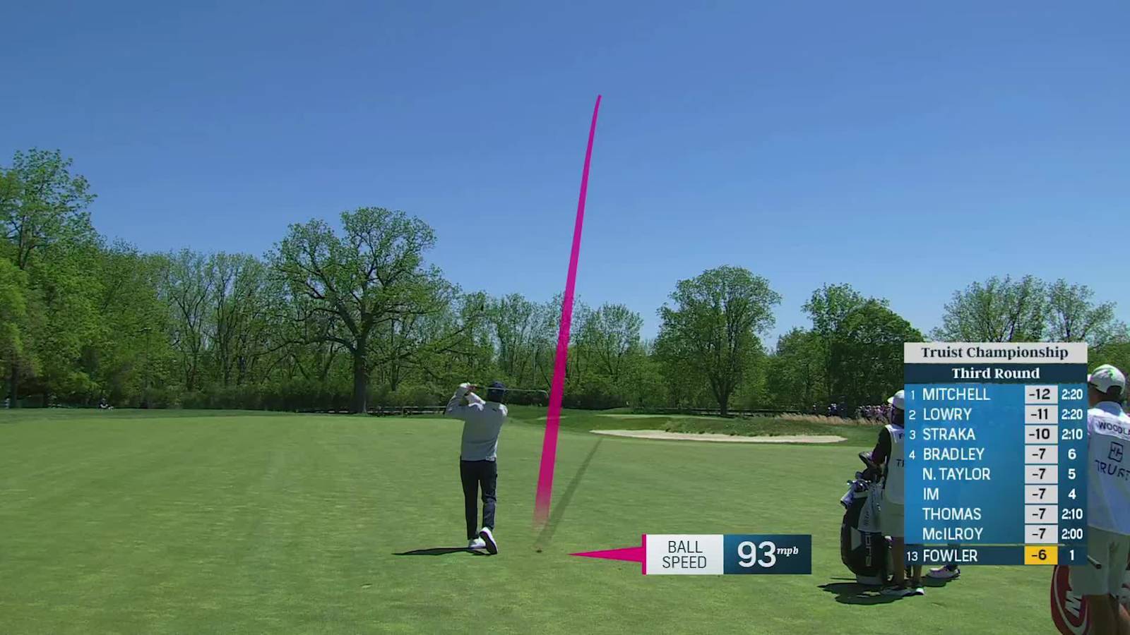 Rickie Fowler makes birdie on No. 2 at Truist Championship