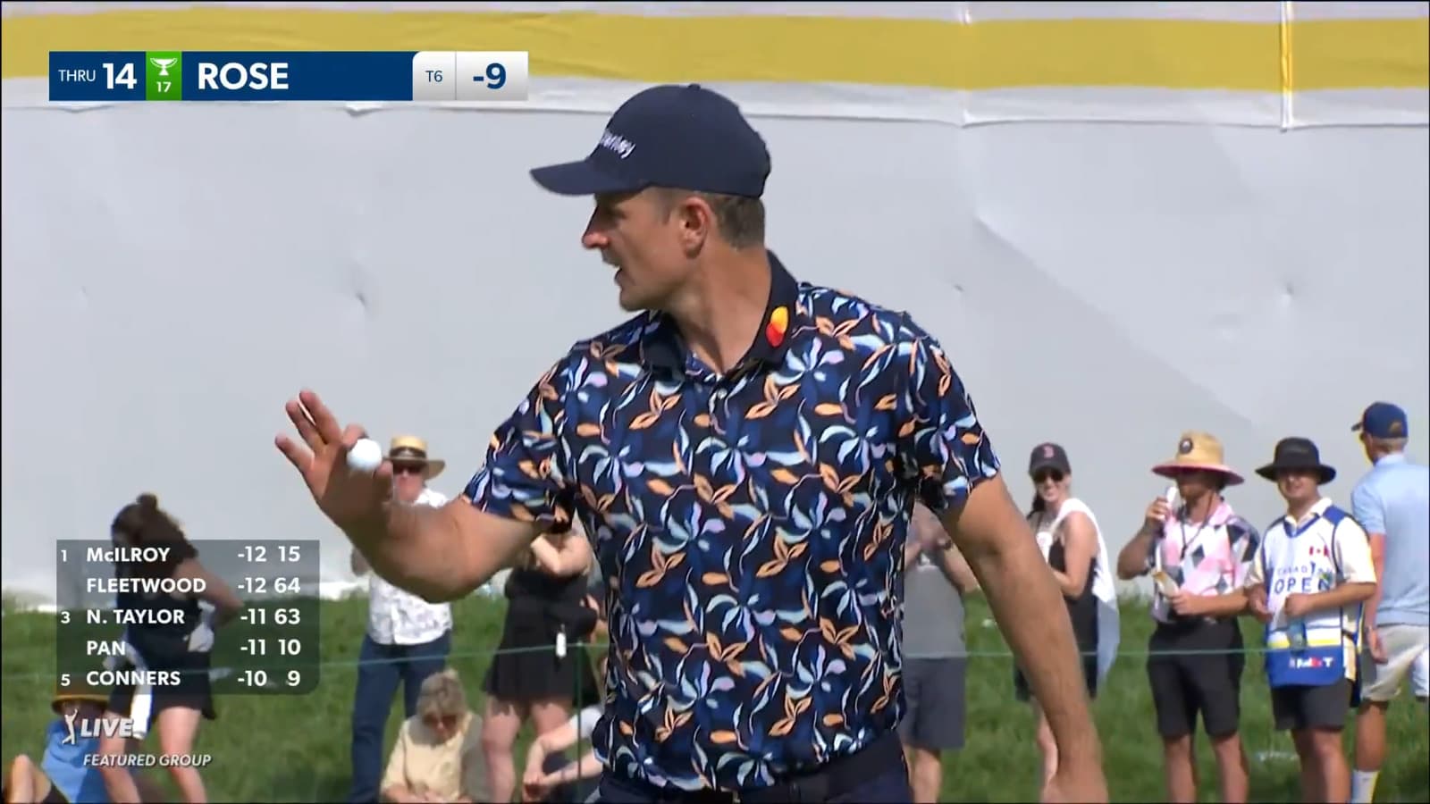 Justin Rose makes 10-foot birdie at RBC Canadian