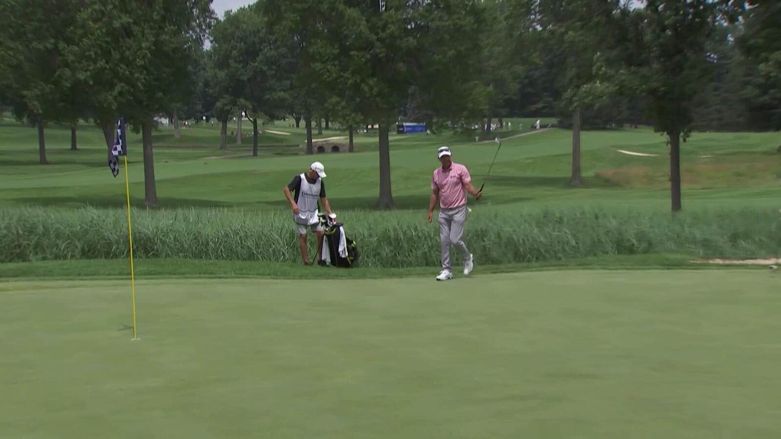 Cameron Percy makes birdie on No. 5 at Kaulig Companies Championship