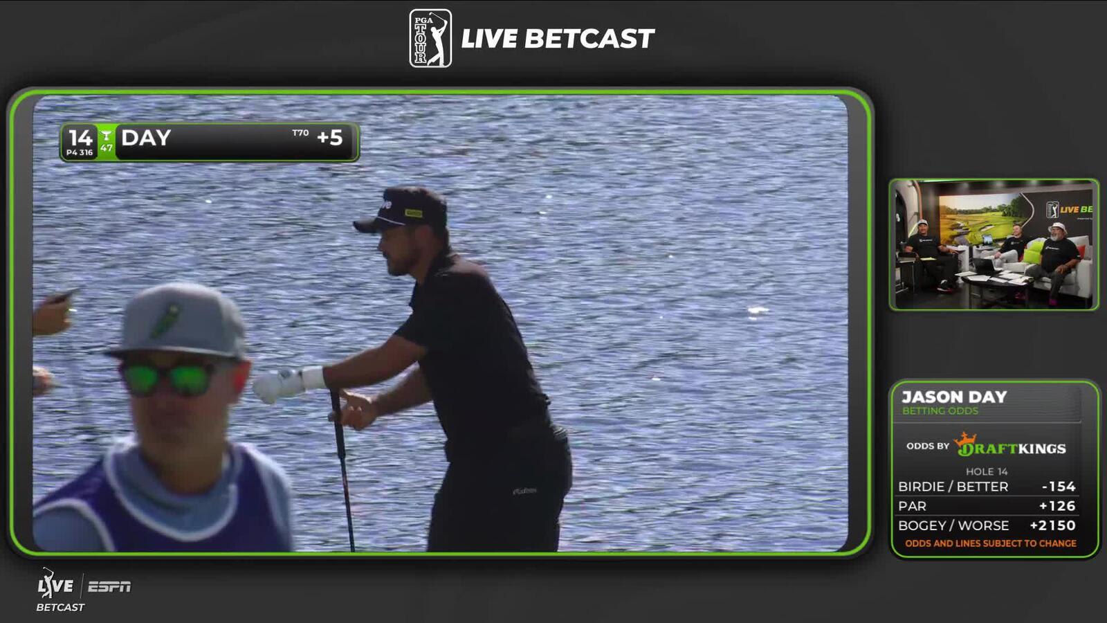 Jason Day sinks 7-foot birdie putt on No. 14 at Truist Championship
