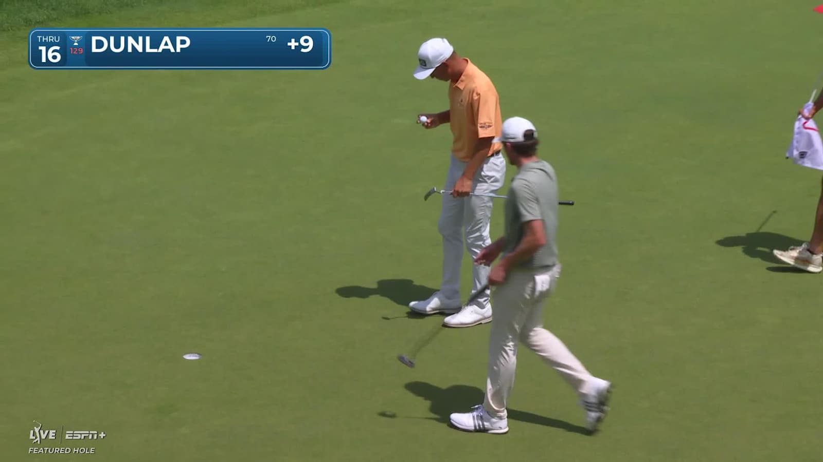 Nick Dunlap makes birdie on No. 16 at Travelers