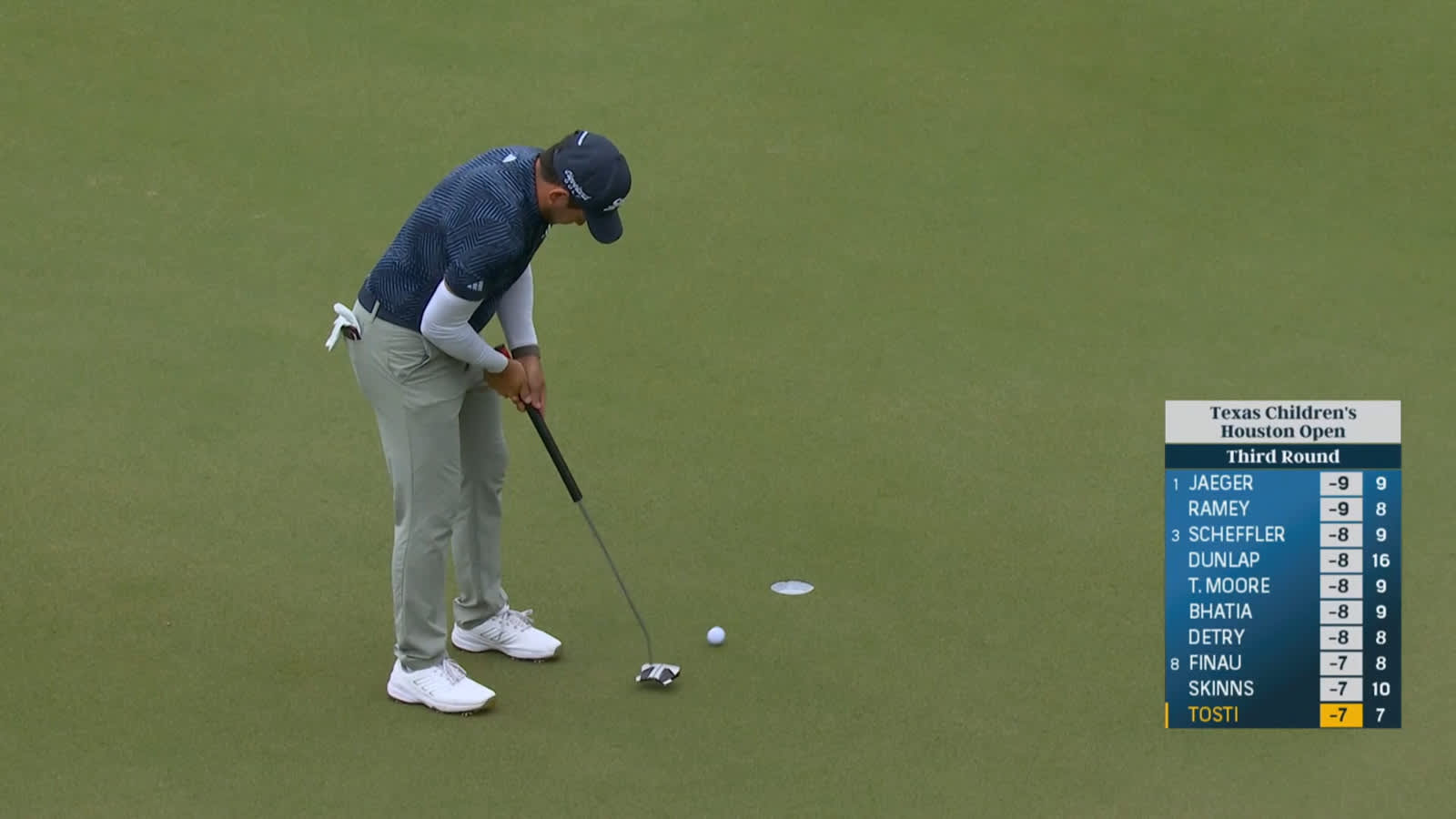 Alejandro Tosti makes short birdie putt at Houston Open