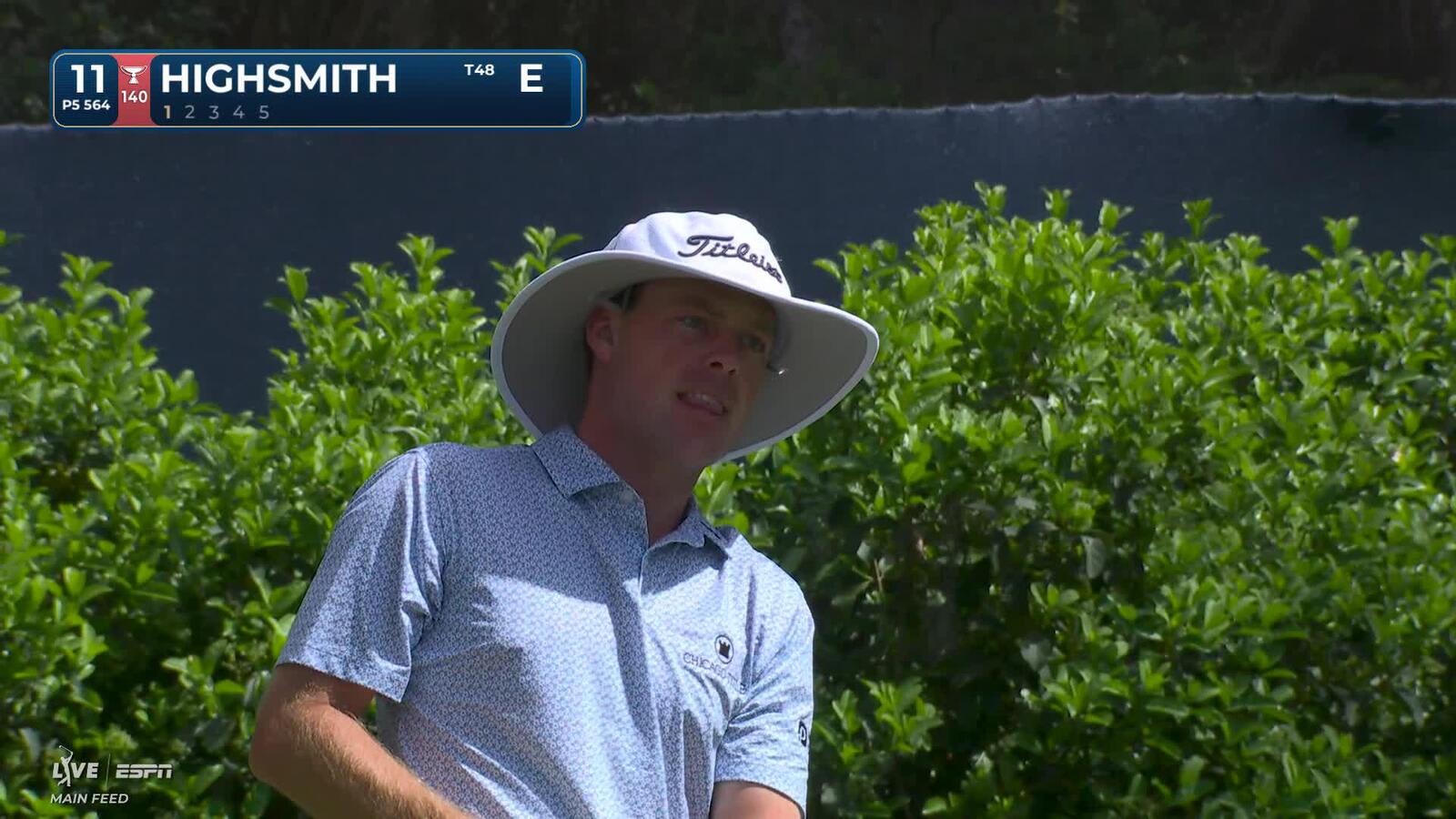 Joe Highsmith hits 243-yard approach to 5 feet, sets up eagle on No. 11 at THE PLAYERS
