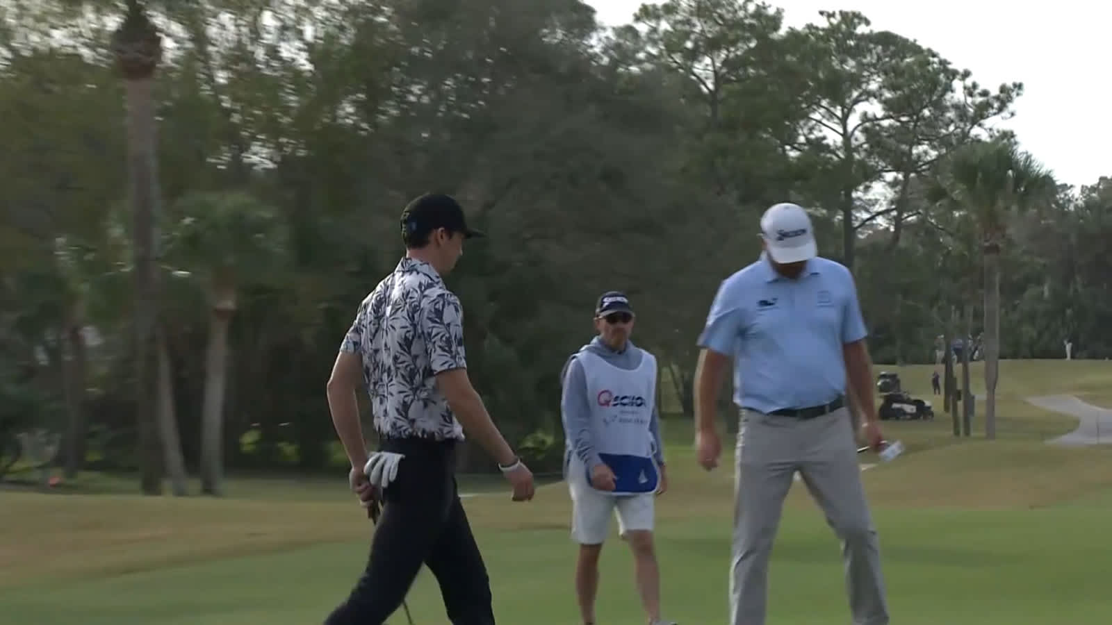 Nate Stember holes a nice putt for birdie at PGA TOUR Q-School