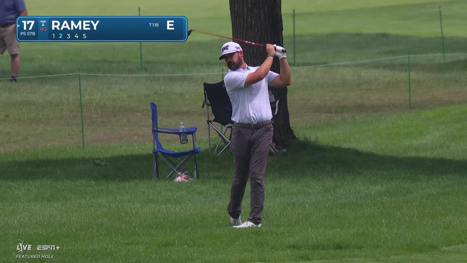 Chad Ramey makes birdie on No. 17 at Rocket Classic