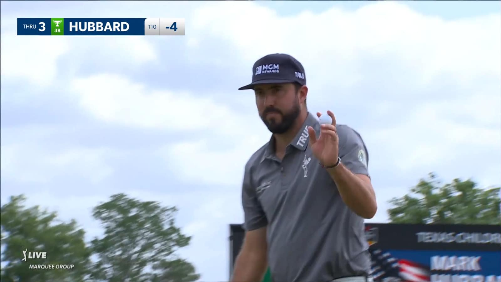 Mark Hubbard makes birdie on No. 3 at Houston Open