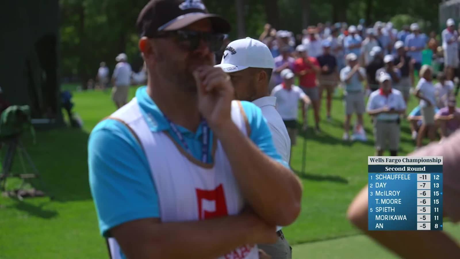 Xander Schauffele cozies tee shot to yield birdie at Wells Fargo
