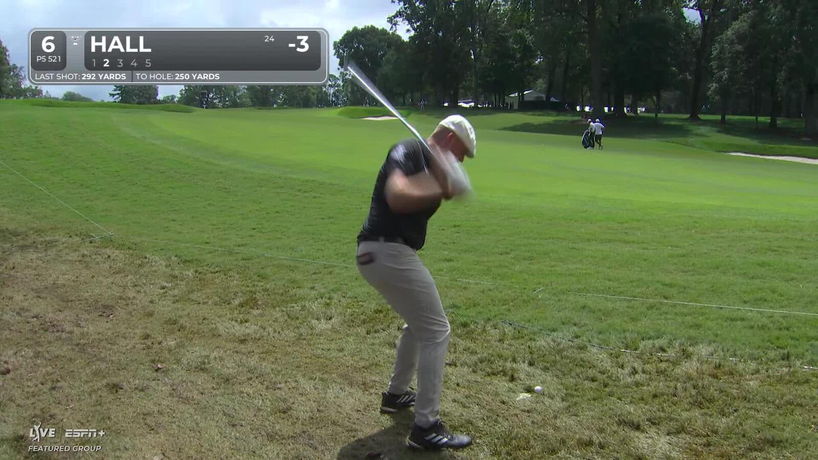 Harry Hall makes birdie on No. 6 at TOUR Championship