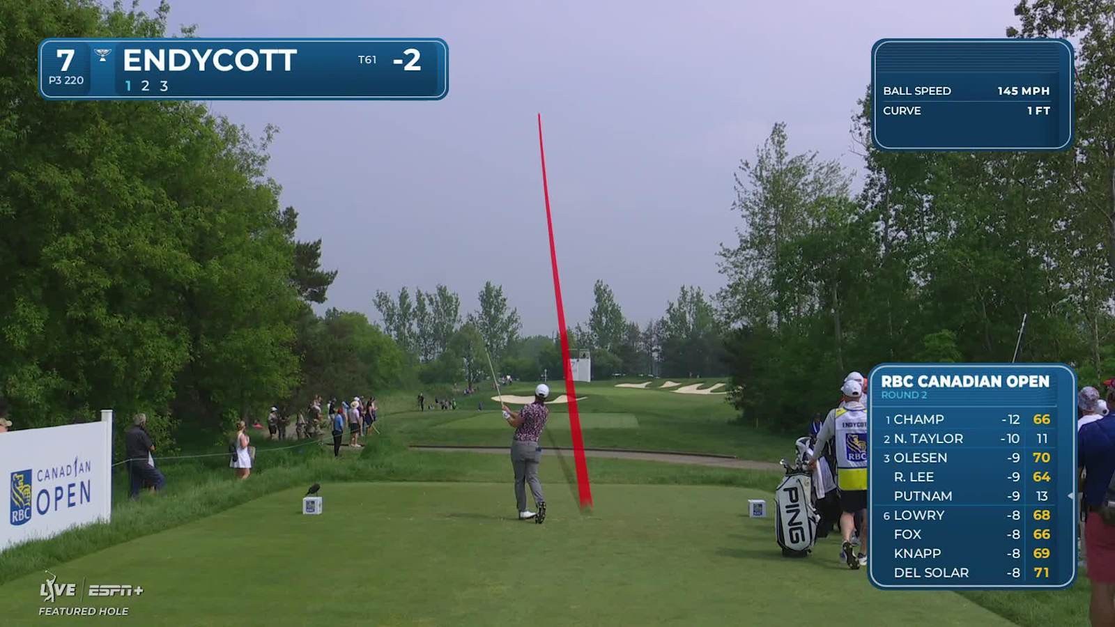 Harrison Endycott makes birdie on No. 7 at RBC Canadian