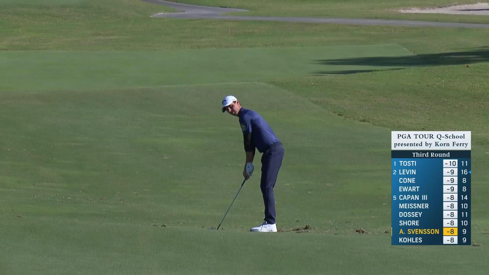 Adam Svensson makes birdie on No. 10 at PGA TOUR Q-School