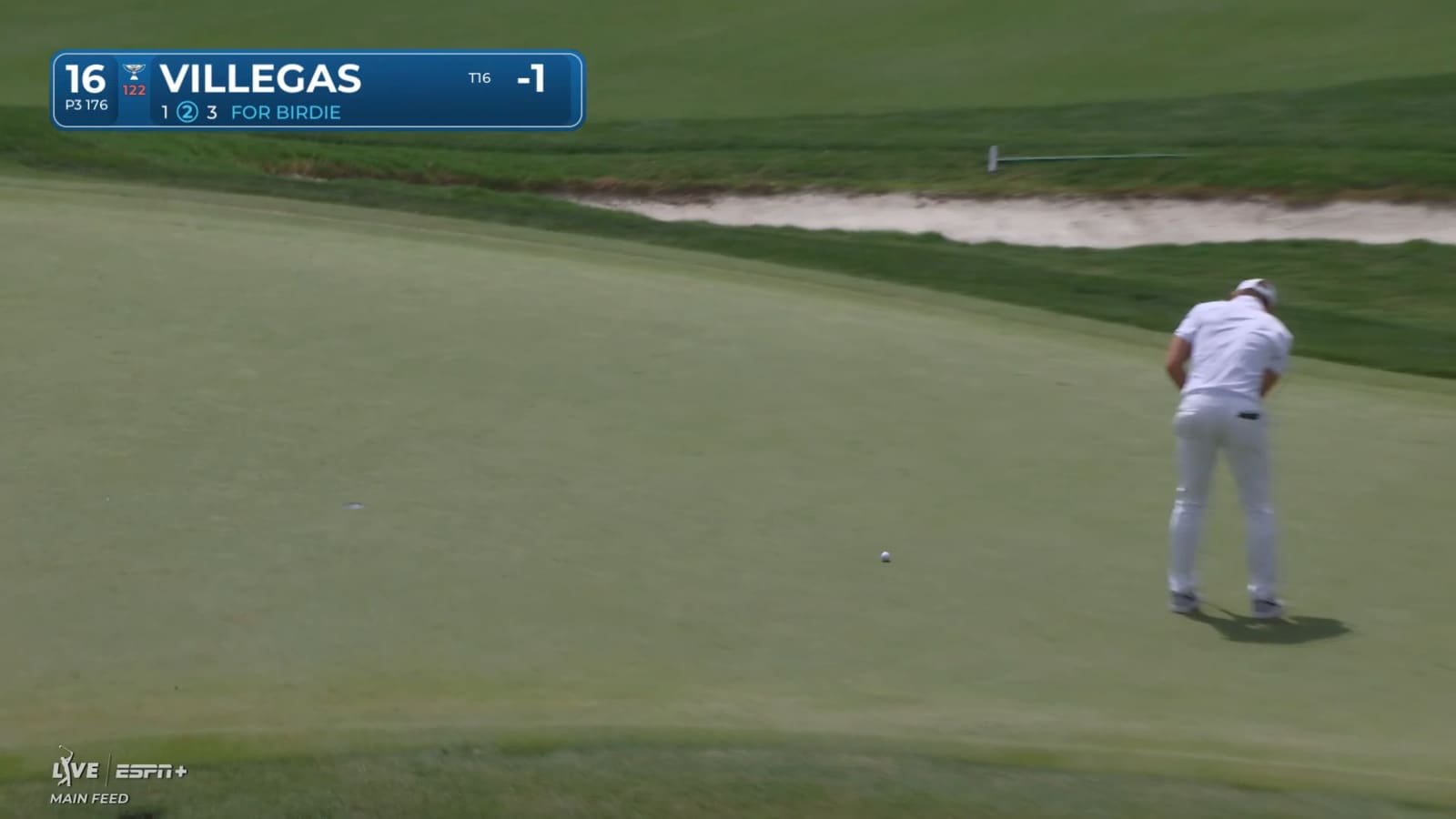 Camilo Villegas holes 14-foot birdie putt at Valero