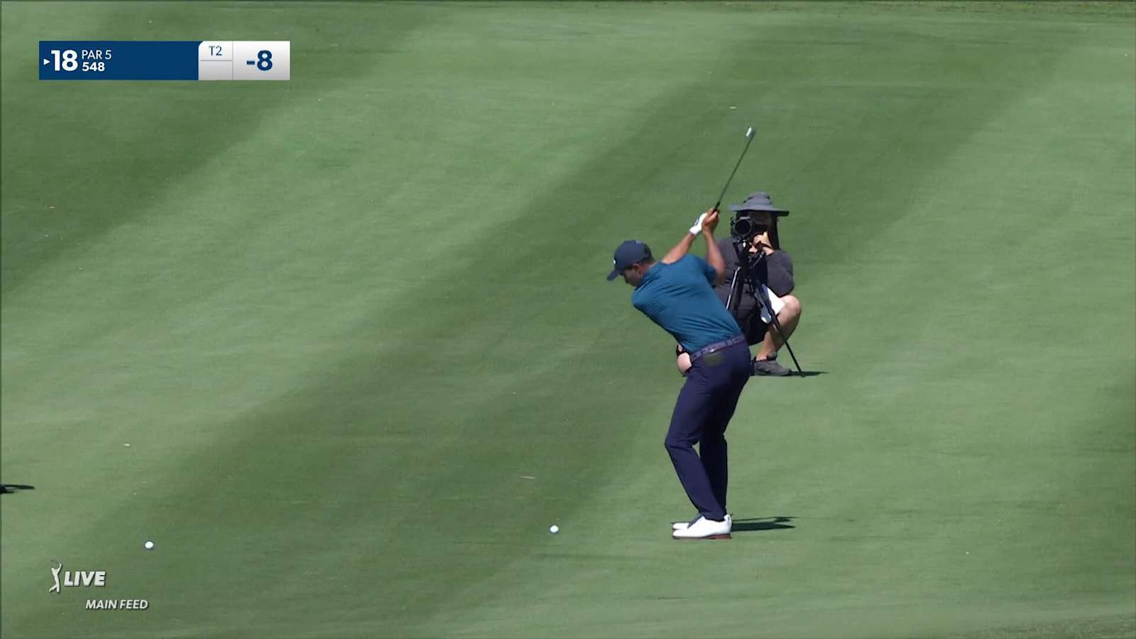 Alvaro Ortiz makes birdie on No. 18 at Mexico Open