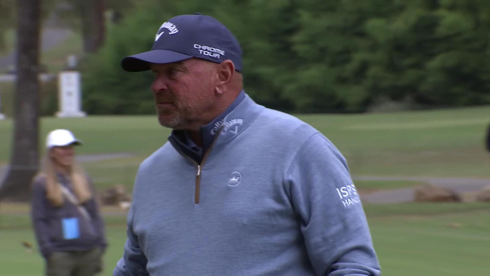 Thomas Bjørn makes birdie on No. 15 at Simmons Bank Championship