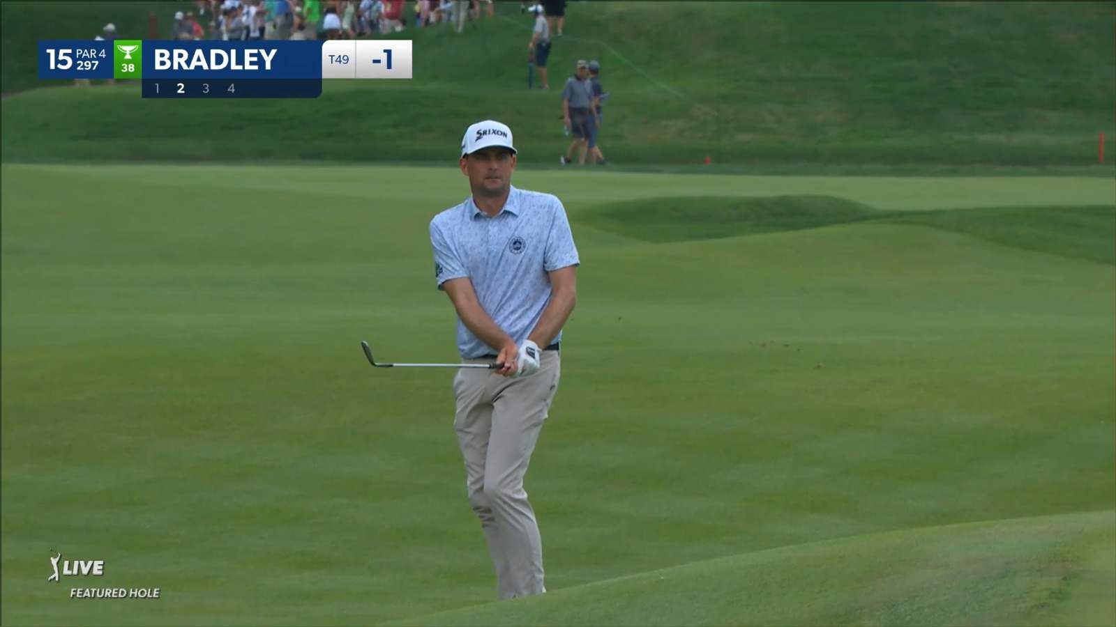 Keegan Bradley's short game leads to birdie at Travelers