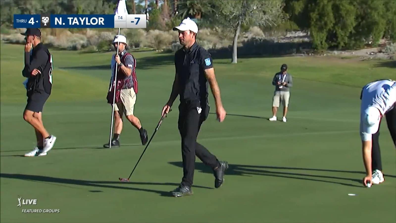 Nick Taylor cards birdie at Shriners Children's Open