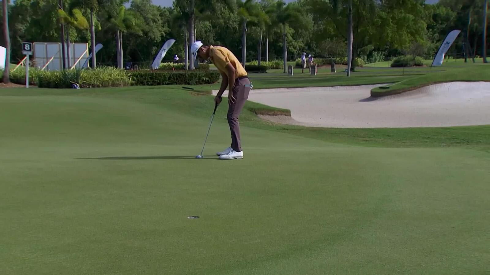 Ricky Castillo makes birdie on No. 8 at Puerto Rico