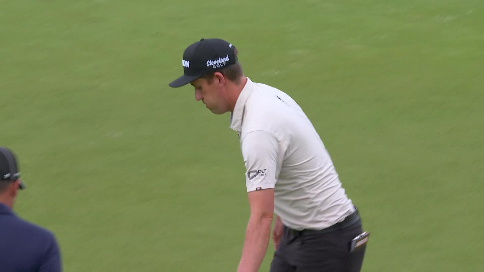Andrew Putnam drains 24-foot birdie putt on No. 14 at Valero