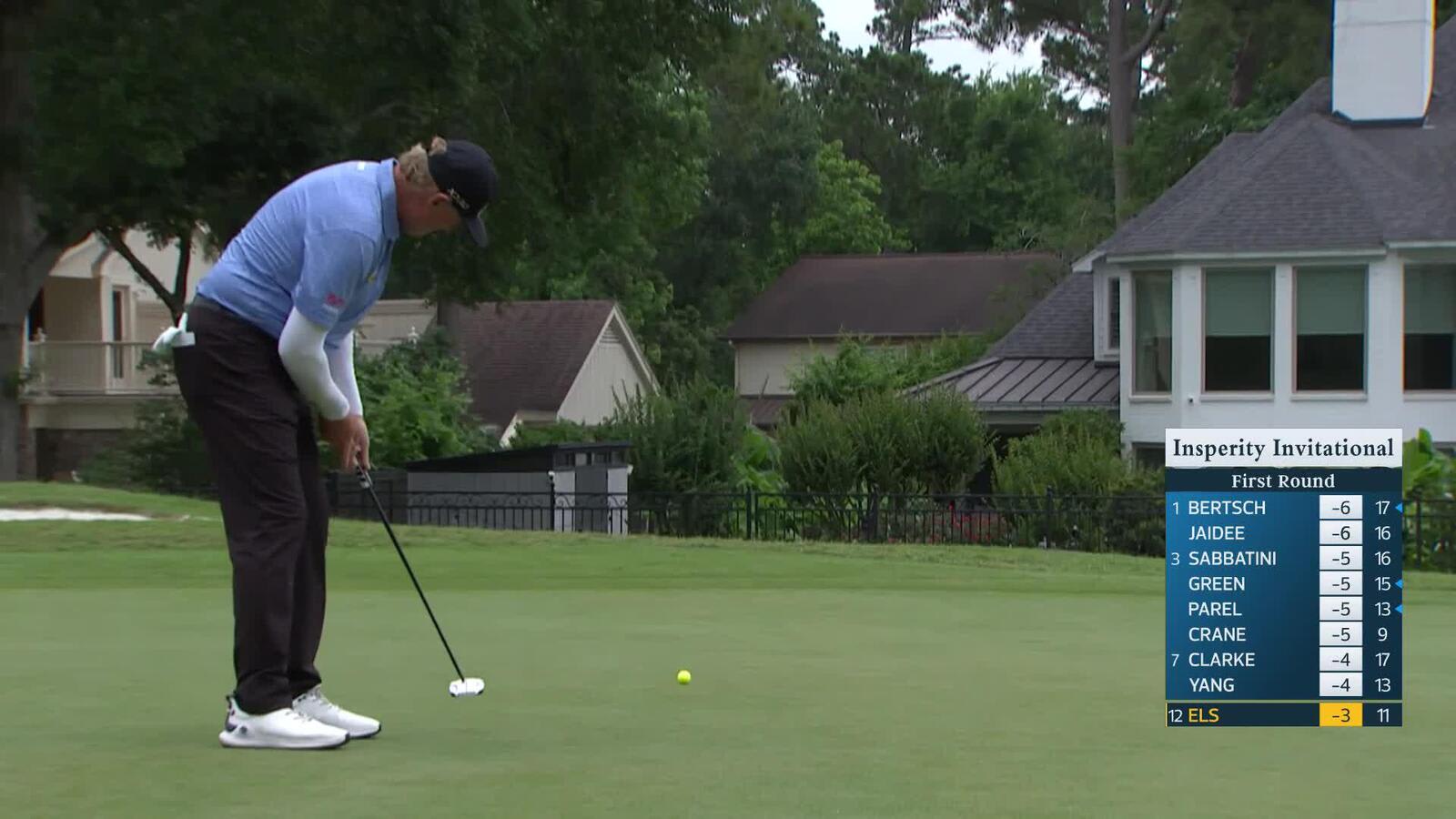 Ernie Els makes birdie on No. 12 at Insperity Invitational