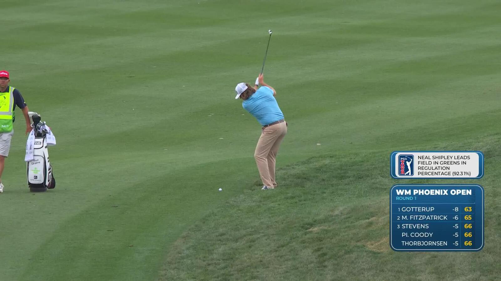 Neal Shipley hits 163-yard approach to 6 feet, sets up birdie on No. 14 at WM Phoenix Open
