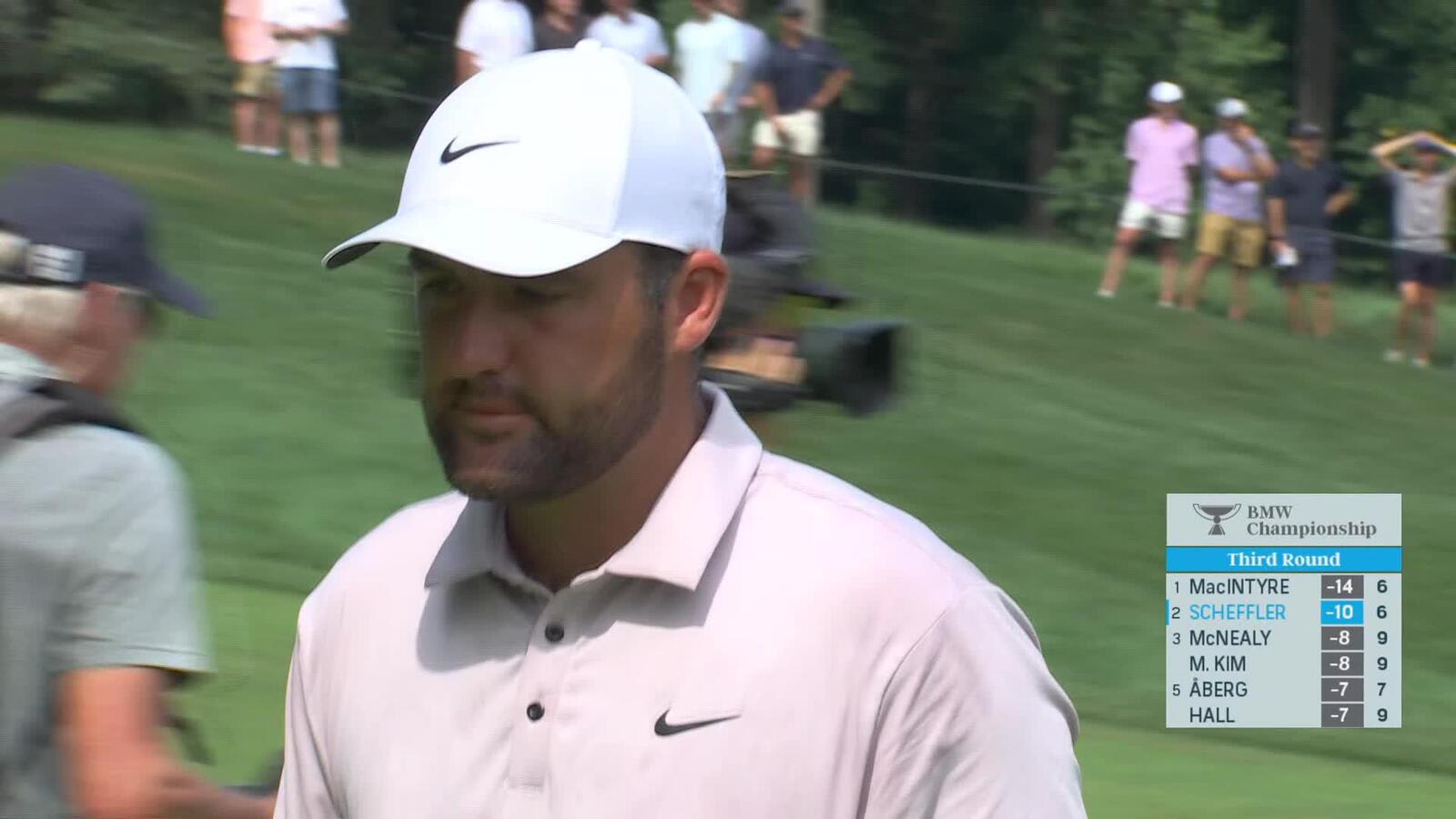 Scottie Scheffler closes gap with birdie at BMW Championship