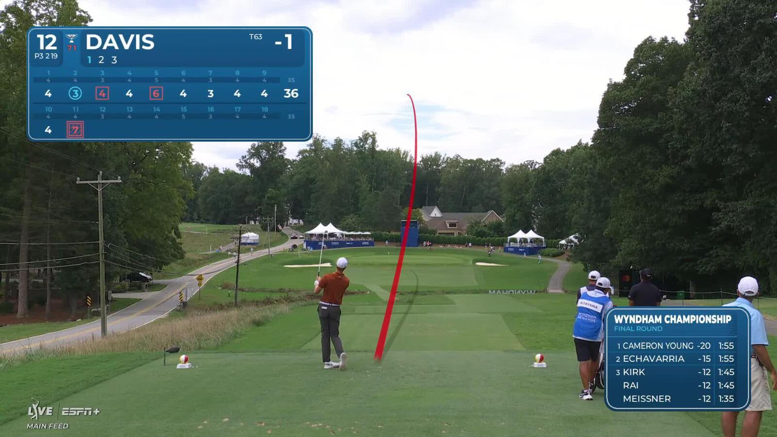 Cam Davis nearly aces No. 12 at Wyndham