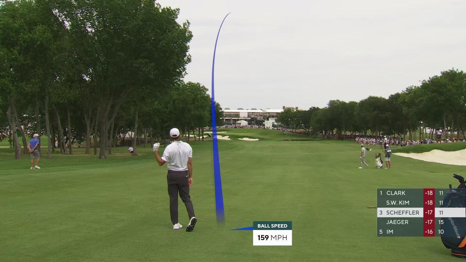 Scottie Scheffler drains 21-inch putt for birdie on No. 12 at THE CJ CUP