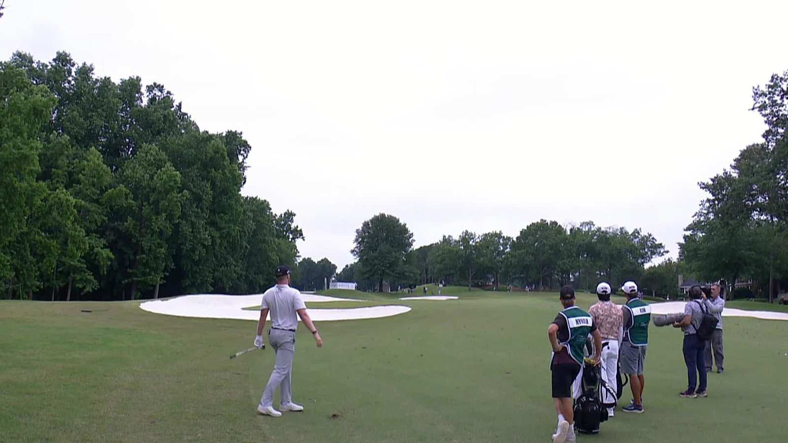 Pontus Nyholm makes birdie on No. 13 at BMW Charity Pro-Am