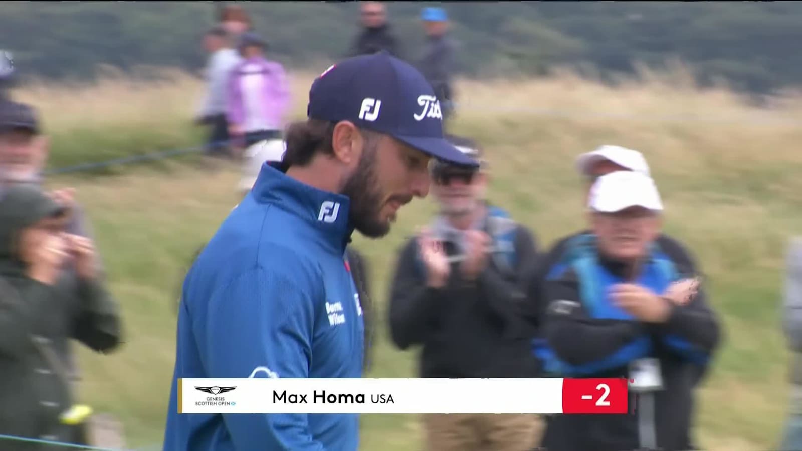Max Homa sinks 30-foot birdie putt at Genesis Scottish Open