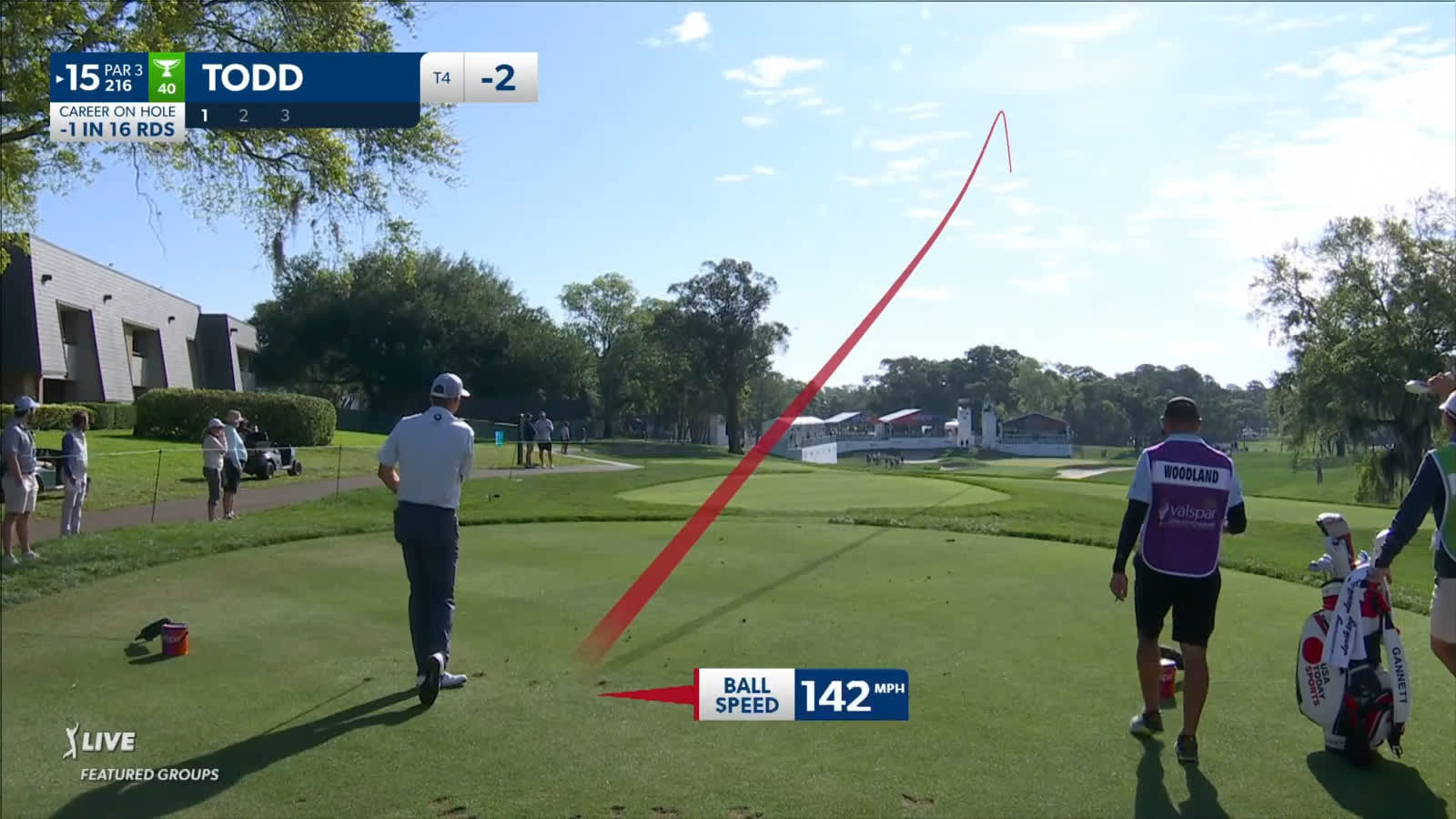 Brendon Todd hits it tight to set up birdie at Valspar