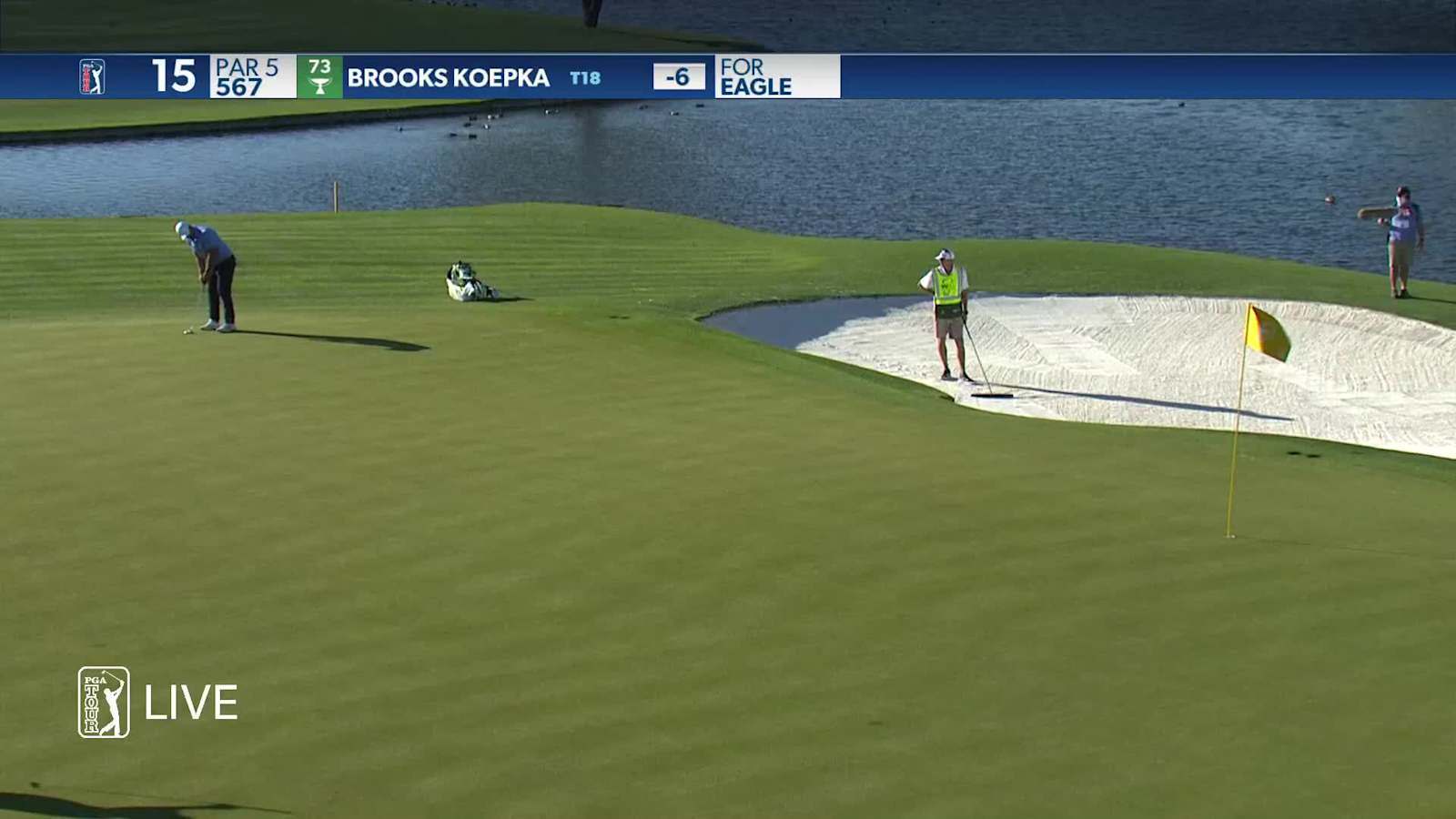 Brooks Koepka birdies No. 15 at Waste Management
